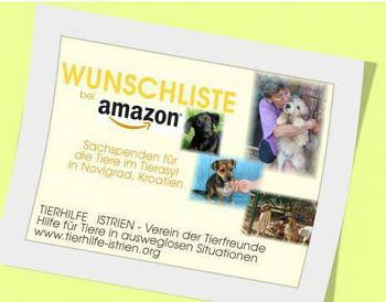 Amazon Wunschliste - Tierhilfe Istrien
